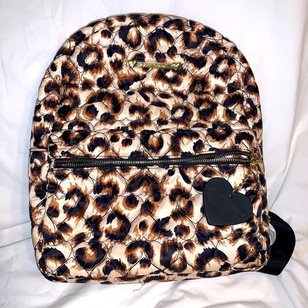 Betsy Johnson Cheetah/Leopard Print Backpack Gem